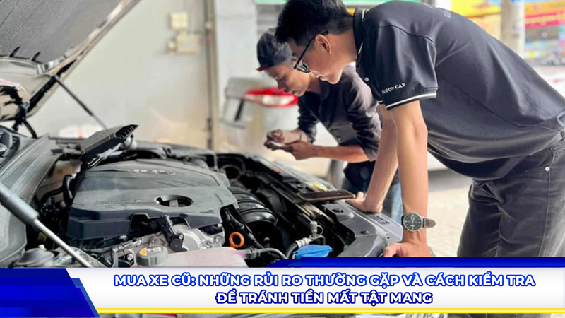 Mua xe cũ: Những rủi ro thường gặp và cách kiểm tra để tránh “tiền mất tật mang”